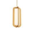 Load image into Gallery viewer, Echelon Long Pendant - Aged Brass