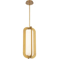 Load image into Gallery viewer, Echelon Long Pendant - Aged Brass