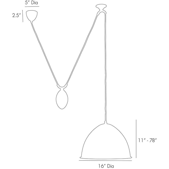 Egg Drop Pendant - Diagram