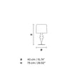 Load image into Gallery viewer, Eva 4 Light Table Lamp - Diagram