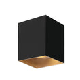 Load image into Gallery viewer, Exo 6" LED Flush Mount - Matte Black/Gold Haze Finish