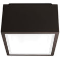 Load image into Gallery viewer, Bloc Outdoor LED Flush Mount Ceiling Light - Bronze Finish