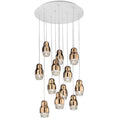 Load image into Gallery viewer, Fedora LED 12-Light Pendant - Rose Gold Finish