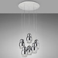 Load image into Gallery viewer, Fedora LED 6-Light Pendant - Chrome Finish