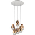 Load image into Gallery viewer, Fedora LED 6-Light Pendant - Rose Gold Finish