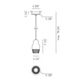 Load image into Gallery viewer, Fedora LED Pendant - Diagram