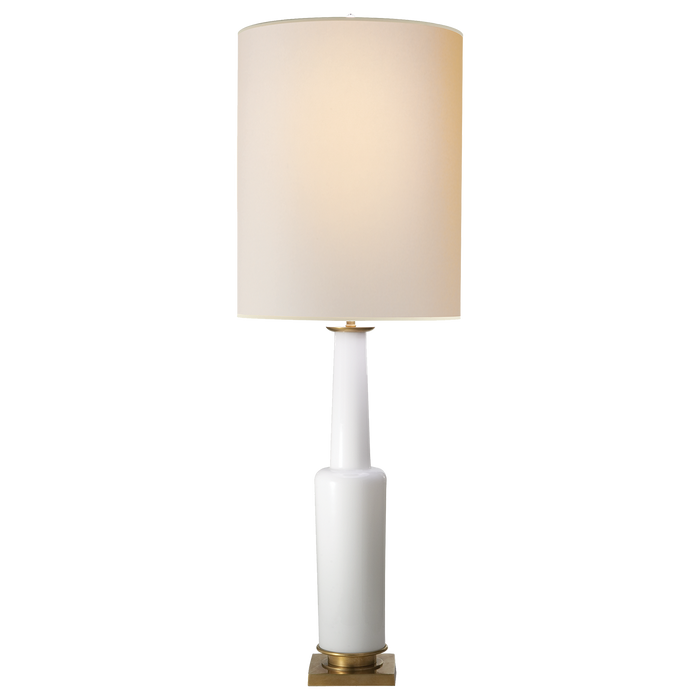Fiona Large Table Lamp - White Glass