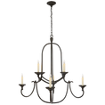 Load image into Gallery viewer, Flemish Medium Round Chandelier - Aged Iron Finish