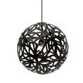 Load image into Gallery viewer, Floral 16" Pendant - Black