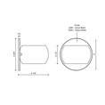 Load image into Gallery viewer, Flux LED Wall Sconce - Diagram