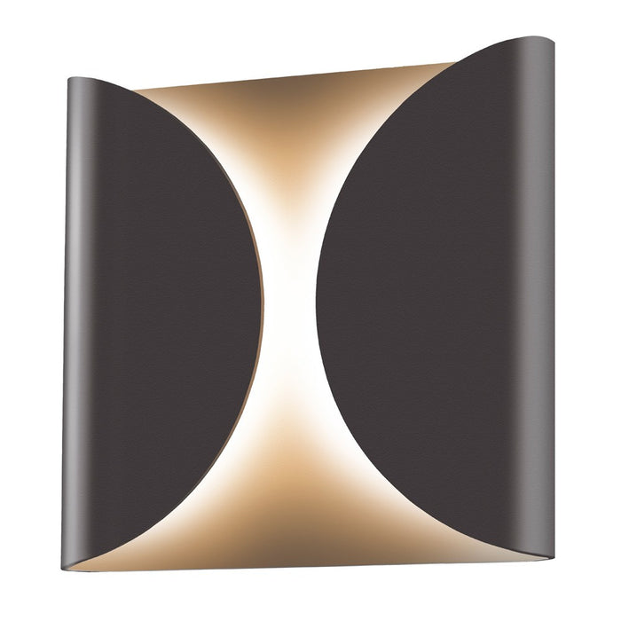 Folds Outdoor LED Wall Sconce - Bronze