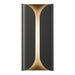 Folds Tall Outdoor LED Wall Sconce - Bronze
