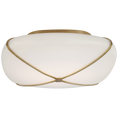 Load image into Gallery viewer, Fondant Large Flush Mount Soft Brass