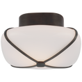 Load image into Gallery viewer, Fondant Small Flush Mount Gunmetal