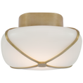 Load image into Gallery viewer, Fondant Small Flush Mount Soft Brass