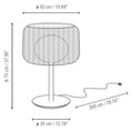 Load image into Gallery viewer, Fora Outdoor Table Lamp - Diagram