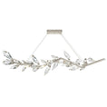 Load image into Gallery viewer, Foret Linear Pendant - Silver Leaf