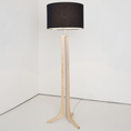 Load image into Gallery viewer, Forma LED Floor Lamp - Forma LED Floor Lamp - Maple / Black Amaretto Shade / Brushed Aluminum Finish