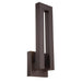 Forq Indoor/Outdoor Wall Sconce- Bronze Finish