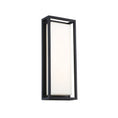 Load image into Gallery viewer, Framed Large LED Outdoor Wall Sconce - Black Finish