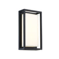 Load image into Gallery viewer, Framed Medium LED Outdoor Wall Sconce - Black Finish