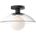Load image into Gallery viewer, Francesca Semi Flush Mount - Matte Black Finish