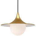 Load image into Gallery viewer, Fuji Medium Pendant - Brushed Gold Finish