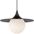 Load image into Gallery viewer, Fuji Large Pendant - Matte Black Finish