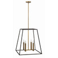 Load image into Gallery viewer, Fulton Large Foyer Chandelier - Bronze with Heirloom Brass Accents