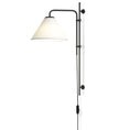 Load image into Gallery viewer, Funiculi Fabric Shade Plug-In Wall Light - White (Shade)