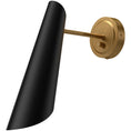 Load image into Gallery viewer, Gabriel Wall Sconce - Matte Black/Aged Gold Finish