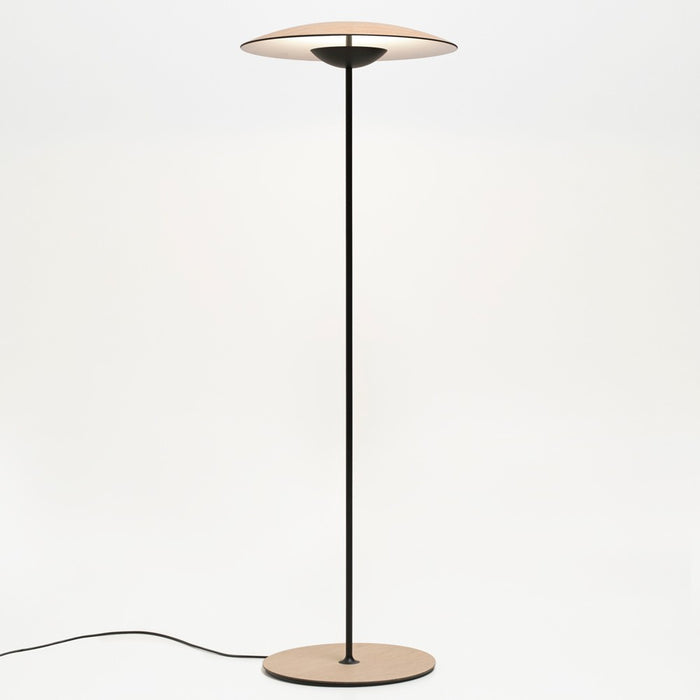 Ginger P LED Floor Lamp - Oak Finish