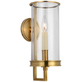 Load image into Gallery viewer, Glendon Small Hurricane Sconce - Antique-Burnished Brass Finish