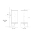 Load image into Gallery viewer, Glendon Small Hurricane Sconce - Diagram