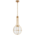 Load image into Gallery viewer, Gracie Medium Captured Globe Pendant - Antique Burnished Brass