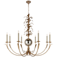 Load image into Gallery viewer, Gramercy Large Chandelier - Gilded Iron Finish