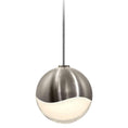 Load image into Gallery viewer, Grapes 1 Light LED Pendant - Satin Nickel/White Crystal (Small)