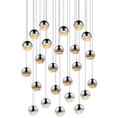 Load image into Gallery viewer, Grapes 24 Medium Light LED Round Multipoint Chandelier - Polished Chrome Finish