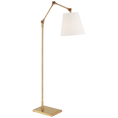 Load image into Gallery viewer, Graves Articulating Floor Lamp - Hand-Rubbed Antique Brass Finish