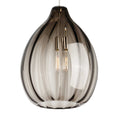 Load image into Gallery viewer, Harper Pendant - Smoke Glass/Satin Nickel Finish