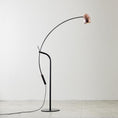 Load image into Gallery viewer, Hercules LED Floor Lamp - Matte Black/Copper Finish