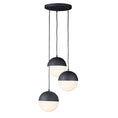 Load image into Gallery viewer, Half Moon Round Multi Light Pendant - Matte Black