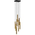 Load image into Gallery viewer, Harmony LED Multi Light Pendant - Heritage Brass Finish