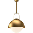 Load image into Gallery viewer, Harper Dome Pendant - Aged Gold Finish