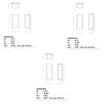Load image into Gallery viewer, Helio LED Outdoor Wall Sconce - Diagram