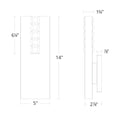 Load image into Gallery viewer, Helios LED Wall Sconce - Diagram