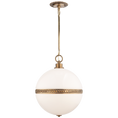 Load image into Gallery viewer, Hendricks Large Globe Pendant - Natural Brass