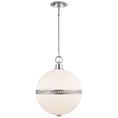 Load image into Gallery viewer, Hendricks Large Globe Pendant - Polished Nickel
