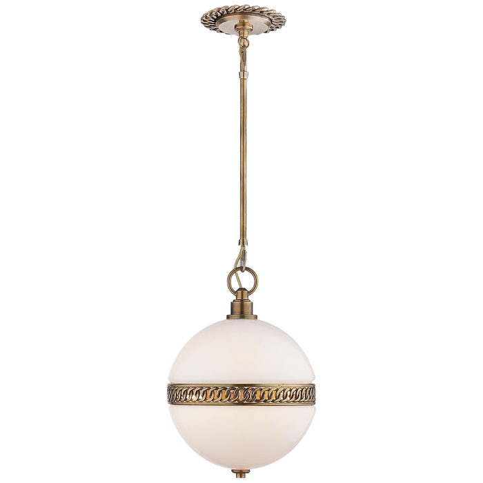 Hendricks Small Globe Pendant - Natural Brass