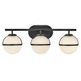 Load image into Gallery viewer, Hollis 3-Light Bath Bar - Black Finish